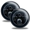 Oracle | 7 in. High Powered LED Headlights, Black Bezel, No Halo - Wrangler (JK) 3.6L / 3.8L 2007-2018