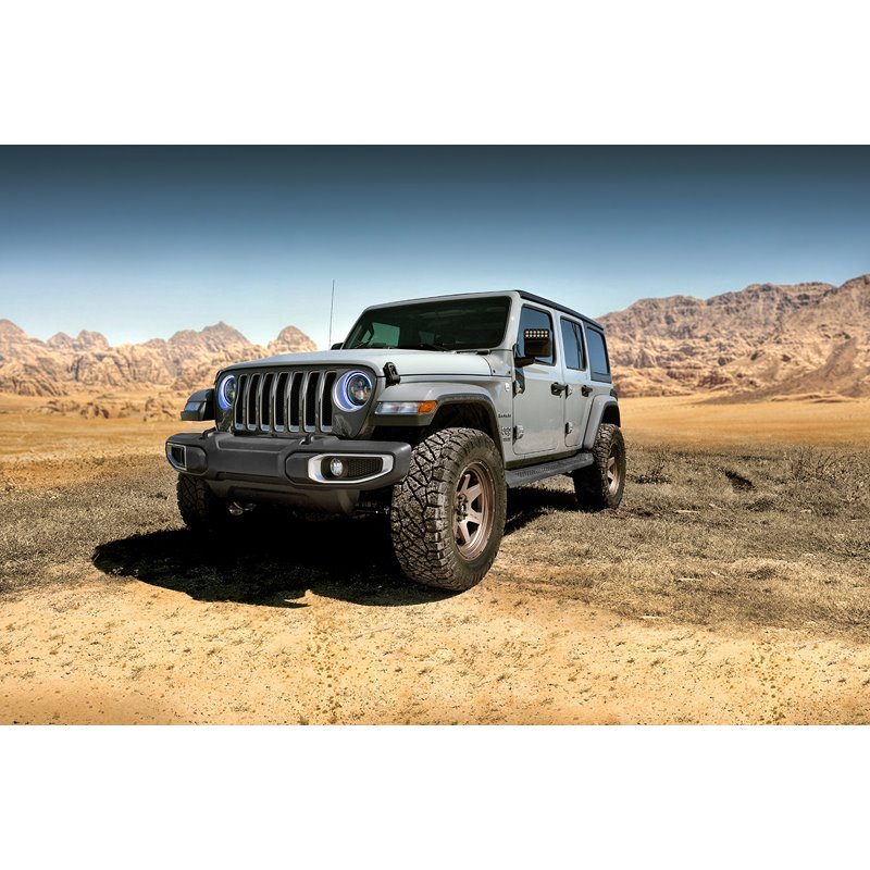 Oracle | 7 in. High Powered LED Headlights, White, Pair - Gladiator / Wrangler (4xe) / Wrangler (JL) 2018-2024