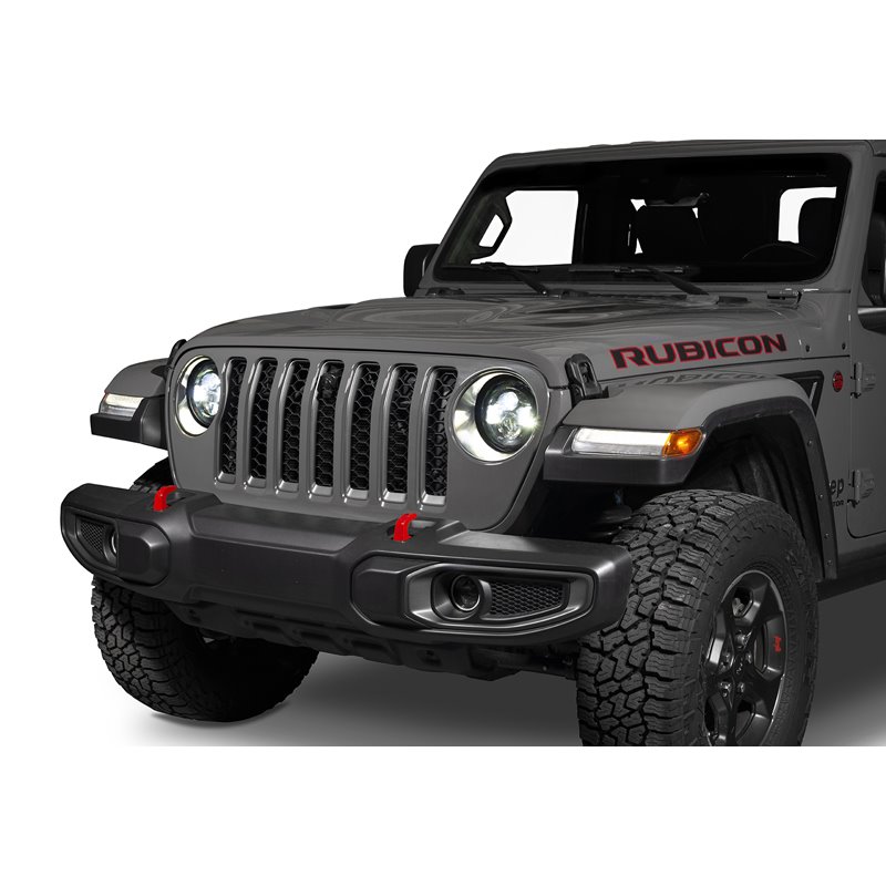 Oracle | 7 in. High Powered LED Headlights, White, Pair - Gladiator / Wrangler (4xe) / Wrangler (JL) 2018-2024