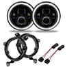 Oracle | 7 in. High Powered LED Headlights, White, Pair - Gladiator / Wrangler (4xe) / Wrangler (JL) 2018-2024