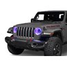 Oracle | 7 in. High Powered LED Headlights, Black Bezel, Dynamic ColorSHIFT - Gladiator / Wrangler (4xe) / Wrangler (JL) 2018-20