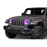 Oracle | 7 in. High Powered LED Headlights, Black Bezel, Dynamic ColorSHIFT - Gladiator / Wrangler (4xe) / Wrangler (JL) 2018-20