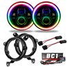 Oracle | 7 in. High Powered LED Headlights, ColorSHIFT - BC1, Pair - Gladiator / Wrangler (4xe) / Wrangler (JL) 2018-2024