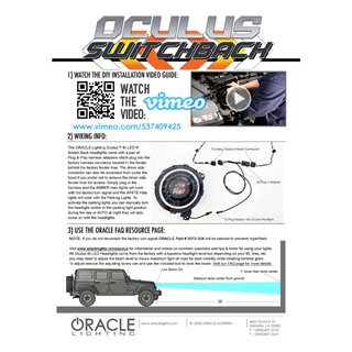 Oracle | Oculus Switchback Bi-LED Projector Headlights for Jeep JL / Gladiator JT - Gladiator / Wrangler (4xe) / Wrangler (JL) 2