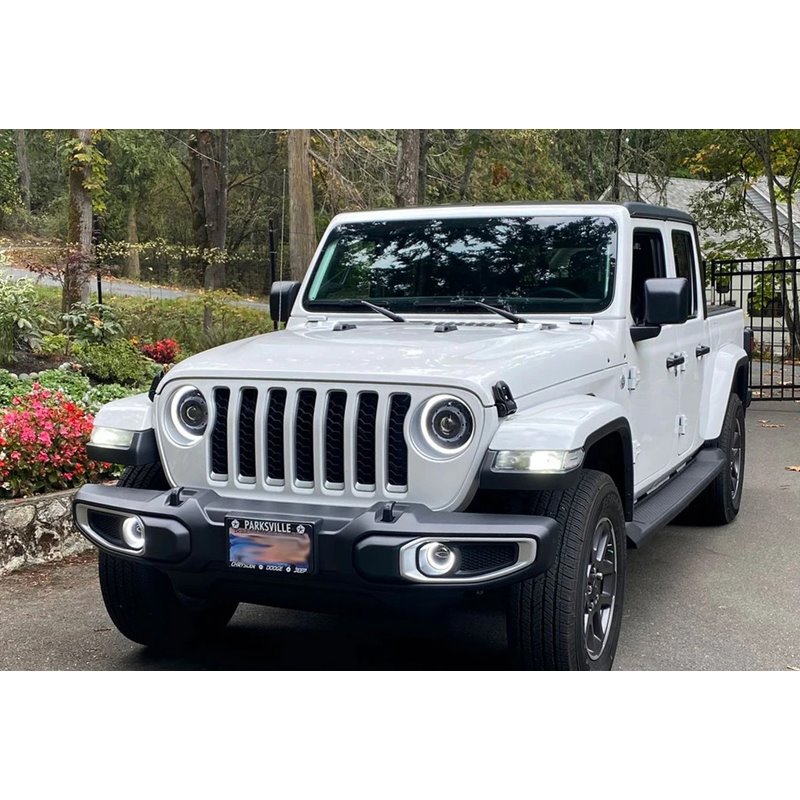 Oracle | High Performance Fog Lights, White - Gladiator / Wrangler (4xe) / Wrangler (JK) / Wrangler (JL) 2007-2024