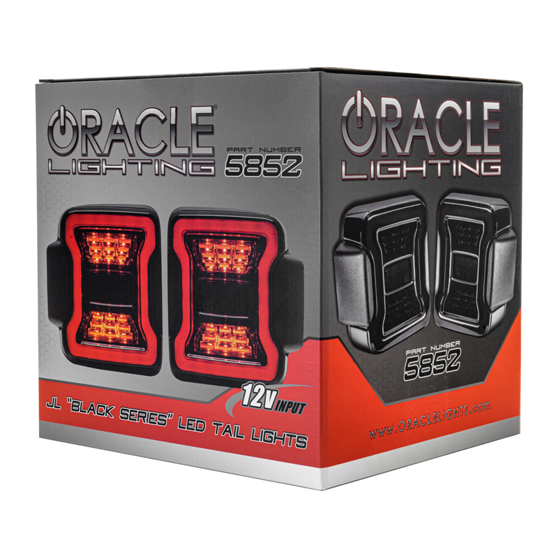 Oracle | Black Series LED Tail Lights - Gladiator / Wrangler (4xe) / Wrangler (JL) 2018-2024