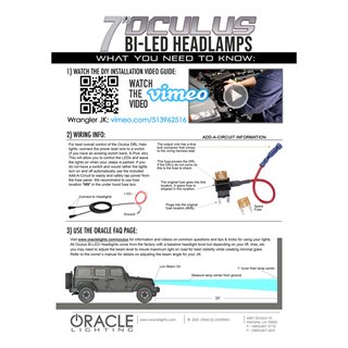 Oracle | ORACLE Lighting Oculus 7" Bi-LED Projector Headlights for Jeep Wrangler JK - Wrangler (JK) 3.6L / 3.8L 2007-2018