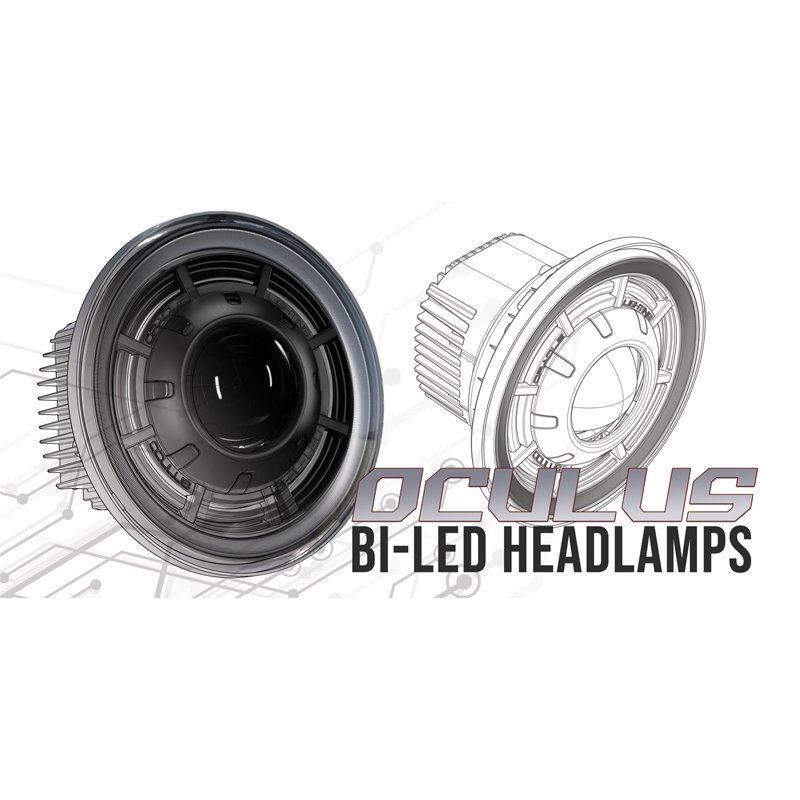 Oracle | ORACLE Lighting Oculus 7" Bi-LED Projector Headlights for Jeep Wrangler JK - Wrangler (JK) 3.6L / 3.8L 2007-2018