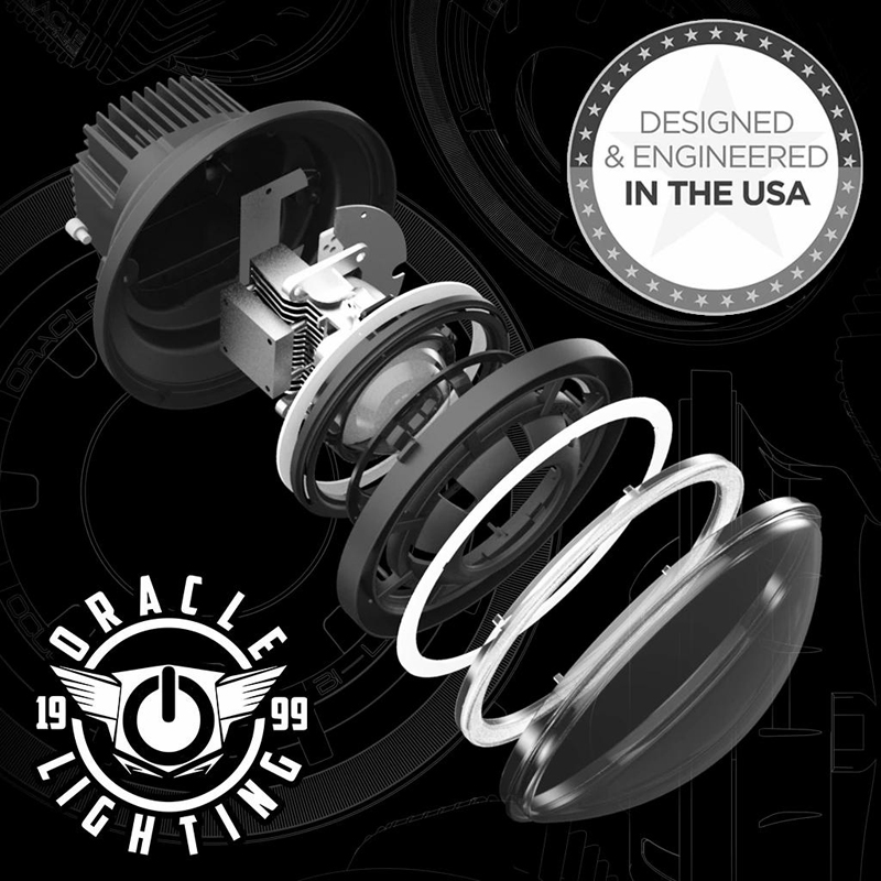 Oracle | ORACLE Lighting Oculus 7" Bi-LED Projector Headlights for Jeep Wrangler JK - Wrangler (JK) 3.6L / 3.8L 2007-2018
