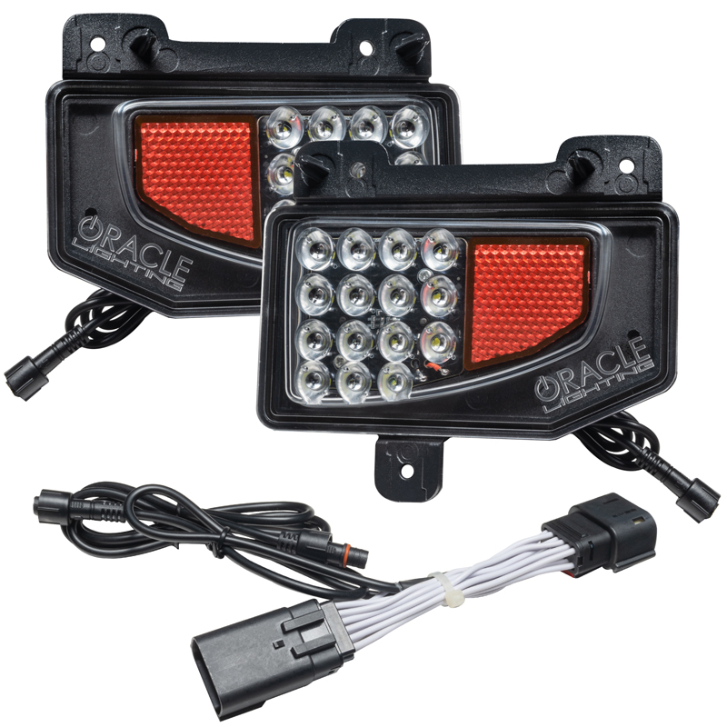 Oracle | Rear Bumper LED Reverse Lights for Jeep Gladiator JT w/PNP Harness - Gladiator 3.0L / 3.6L 2020-2024