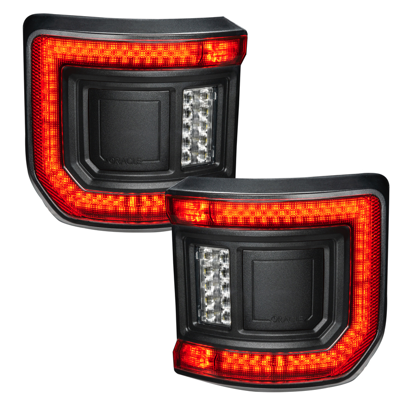 Oracle | ORACLE Lighting Black Series Flush Mount LED Tail Lights for Jeep Gladiator JT - Gladiator 3.0L / 3.6L 2020-2024