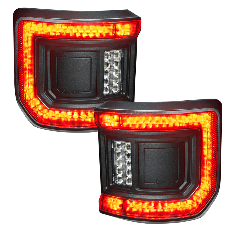 Oracle | ORACLE Lighting Black Series Flush Mount LED Tail Lights for Jeep Gladiator JT - Gladiator 3.0L / 3.6L 2020-2024