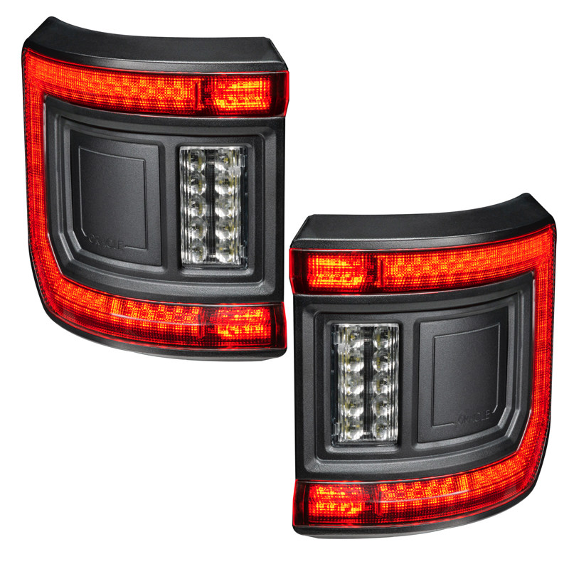 Oracle | ORACLE Lighting Black Series Flush Mount LED Tail Lights for Jeep Gladiator JT - Gladiator 3.0L / 3.6L 2020-2024