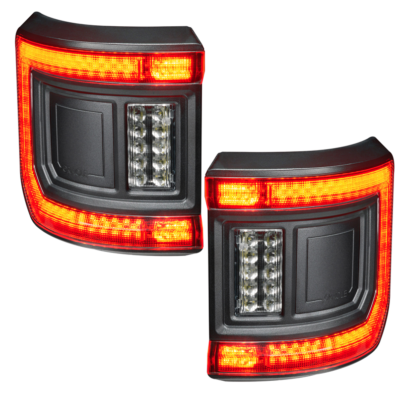Oracle | ORACLE Lighting Black Series Flush Mount LED Tail Lights for Jeep Gladiator JT - Gladiator 3.0L / 3.6L 2020-2024