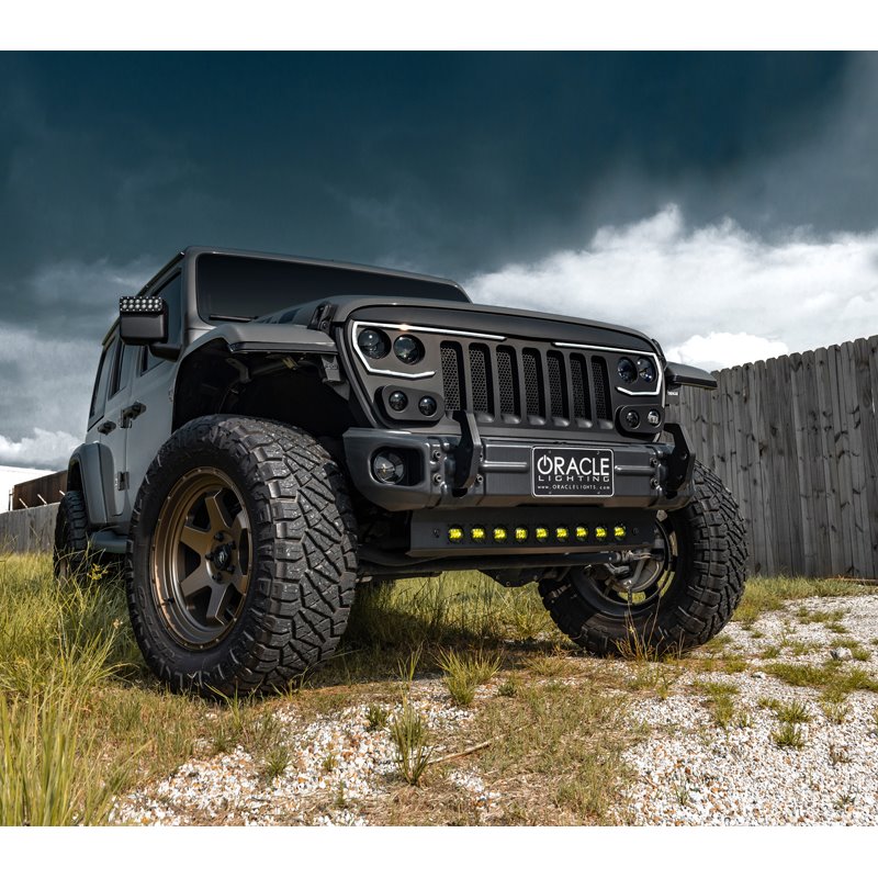 Oracle | Skid Plate w/ Integrated LED Emitters - Clear Lens - Gladiator / Wrangler (4xe) / Wrangler (JL) 2018-2024
