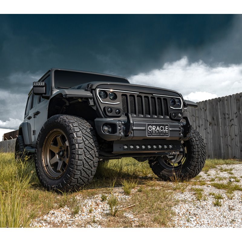 Oracle | Skid Plate w/ Integrated LED Emitters - Clear Lens - Gladiator / Wrangler (4xe) / Wrangler (JL) 2018-2024