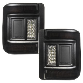 Oracle | ORACLE Lighting Black Series Flush Mount LED Tail Lights for Jeep Wrangler JL - Wrangler (4xe) / Wrangler (JL) 2018-202