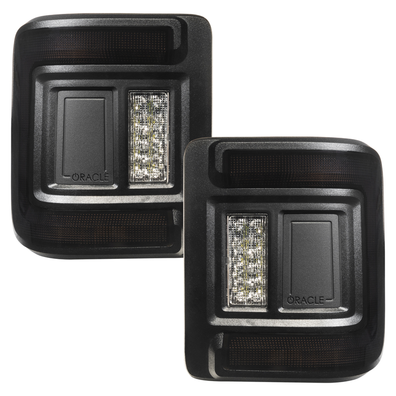 Oracle | ORACLE Lighting Black Series Flush Mount LED Tail Lights for Jeep Wrangler JL - Wrangler (4xe) / Wrangler (JL) 2018-202