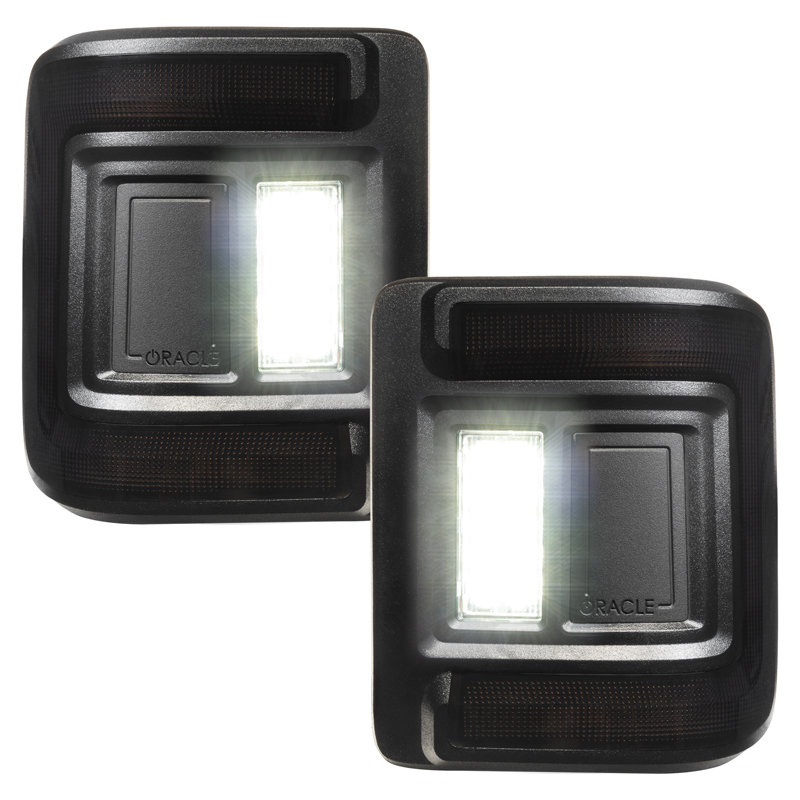 Oracle | ORACLE Lighting Black Series Flush Mount LED Tail Lights for Jeep Wrangler JL - Wrangler (4xe) / Wrangler (JL) 2018-202