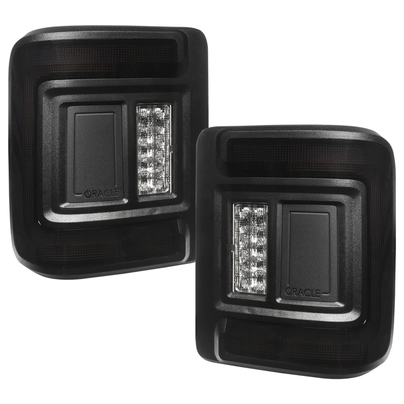Oracle | ORACLE Lighting Black Series Flush Mount LED Tail Lights for Jeep Wrangler JL - Wrangler (4xe) / Wrangler (JL) 2018-202