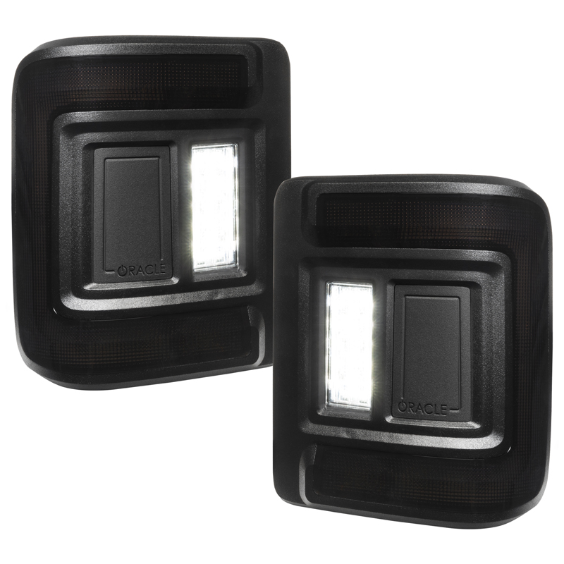 Oracle | ORACLE Lighting Black Series Flush Mount LED Tail Lights for Jeep Wrangler JL - Wrangler (4xe) / Wrangler (JL) 2018-202