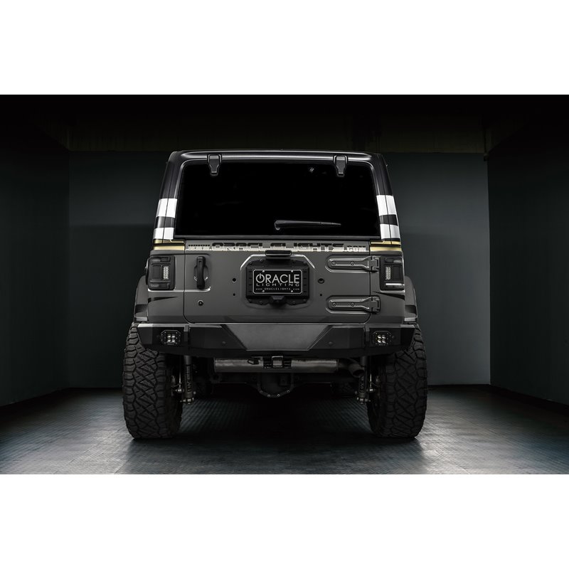 Oracle | ORACLE Lighting Black Series Flush Mount LED Tail Lights for Jeep Wrangler JL - Wrangler (4xe) / Wrangler (JL) 2018-202