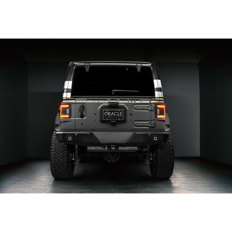 Oracle | ORACLE Lighting Black Series Flush Mount LED Tail Lights for Jeep Wrangler JL - Wrangler (4xe) / Wrangler (JL) 2018-202