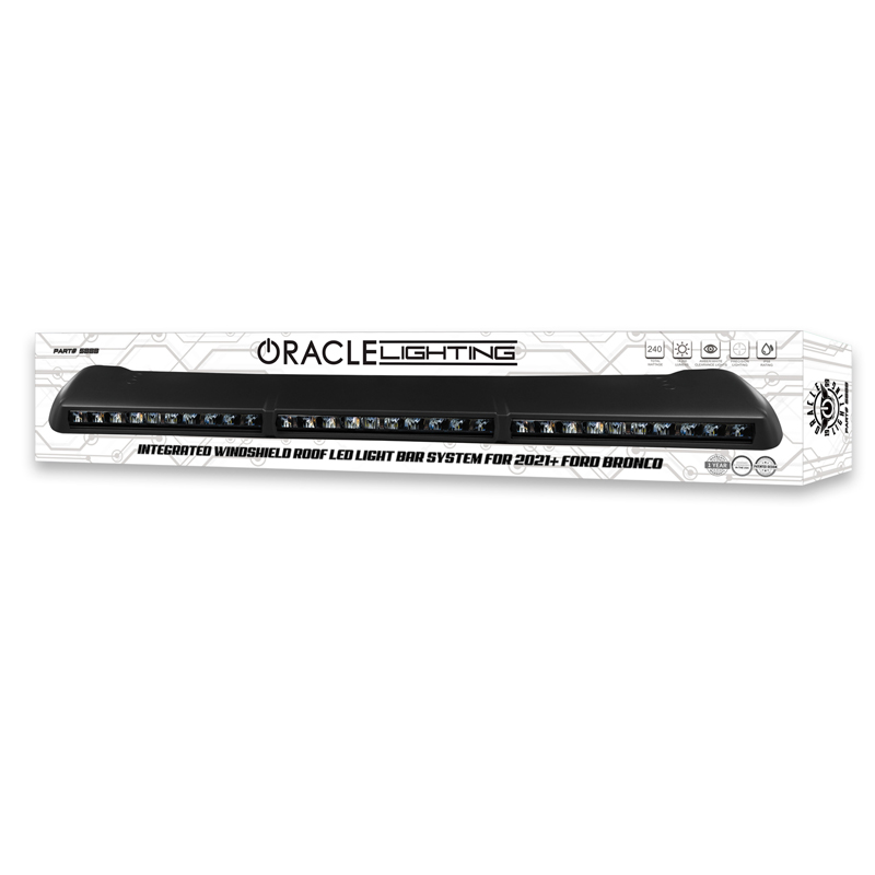 Oracle | Integrated Windshield Roof LED Light Bar System for 2021+ Ford Bronco - Bronco 2021-2024