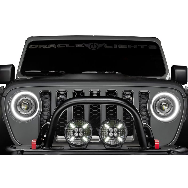 Oracle | Universal Pre-Runner Style LED Grill Light Kit (New Style) - Clear Lens - Gladiator / Wrangler (JL) 2018-2022
