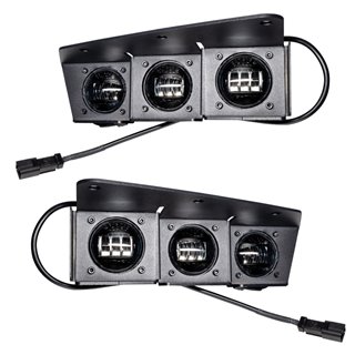 Oracle | ORACLE Lighting 2021-2022 Ford Bronco Triple LED Fog Light Kit for Steel Bumper - Bronco 2021-2024