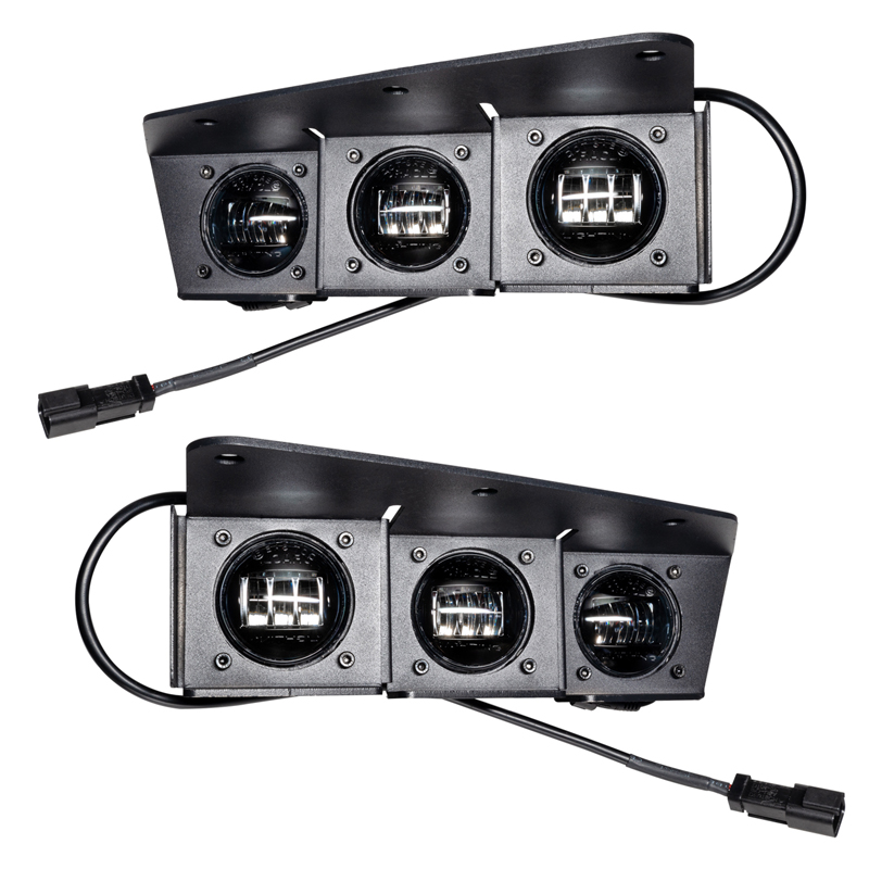 Oracle | ORACLE Lighting 2021-2022 Ford Bronco Triple LED Fog Light Kit for Steel Bumper - Bronco 2021-2024