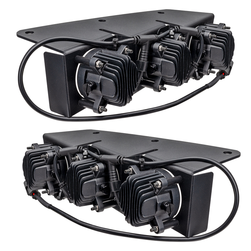 Oracle | ORACLE Lighting 2021-2022 Ford Bronco Triple LED Fog Light Kit for Steel Bumper - Bronco 2021-2024