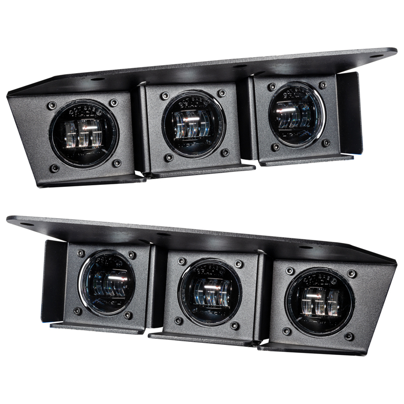 Oracle | ORACLE Lighting 2021-2022 Ford Bronco Triple LED Fog Light Kit for Steel Bumper - Bronco 2021-2024
