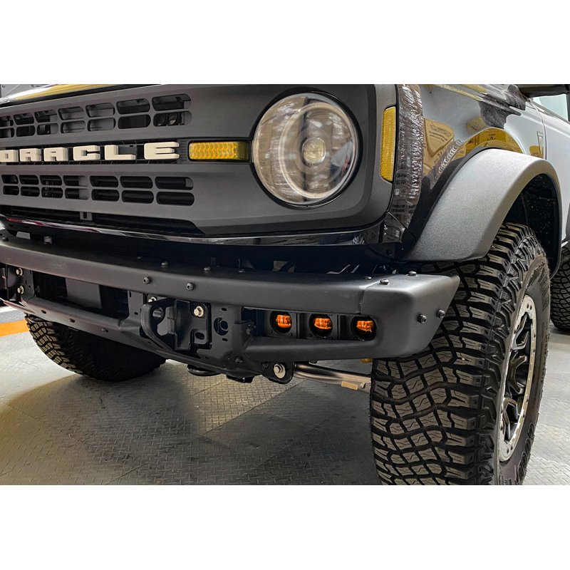 Oracle | ORACLE Lighting 2021-2022 Ford Bronco Triple LED Fog Light Kit for Steel Bumper - Bronco 2.3T / 2.7T / 3.0T 2021-2024