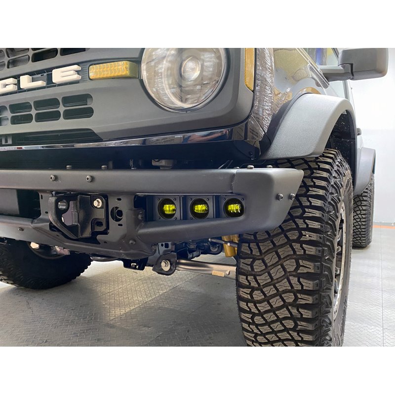 Oracle | ORACLE Lighting 2021-2022 Ford Bronco Triple LED Fog Light Kit for Steel Bumper - Bronco 2.3T / 2.7T / 3.0T 2021-2024