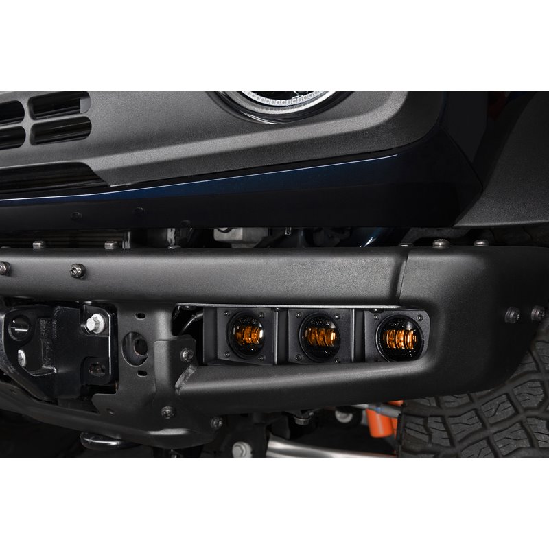 Oracle | ORACLE Lighting 2021-2022 Ford Bronco Triple LED Fog Light Kit for Steel Bumper - Bronco 2.3T / 2.7T / 3.0T 2021-2024