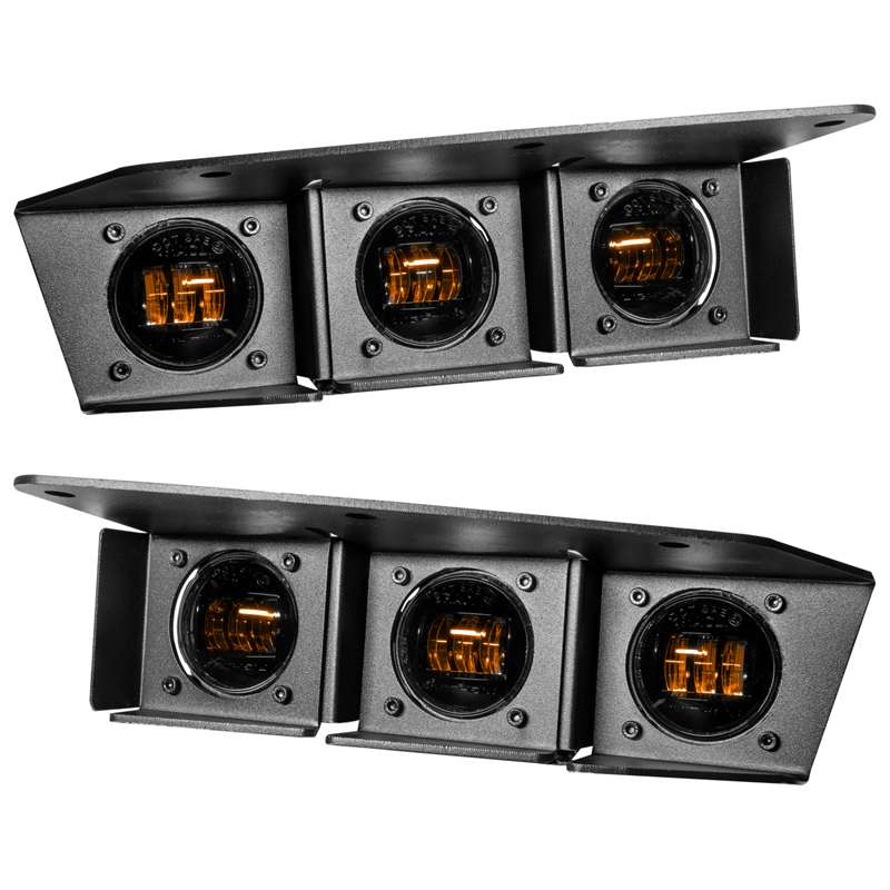 Oracle | ORACLE Lighting 2021-2022 Ford Bronco Triple LED Fog Light Kit for Steel Bumper - Bronco 2.3T / 2.7T / 3.0T 2021-2024