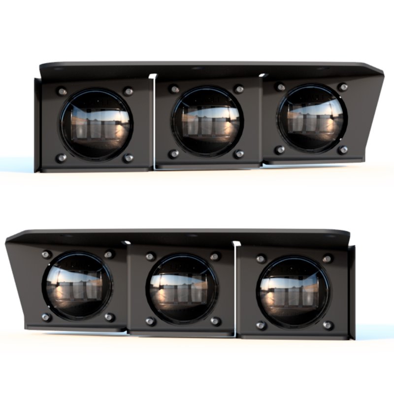 Oracle | ORACLE Lighting 2021-2022 Ford Bronco Triple LED Fog Light Kit for Steel Bumper - Bronco 2021-2024
