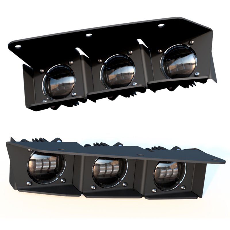 Oracle | ORACLE Lighting 2021-2022 Ford Bronco Triple LED Fog Light Kit for Steel Bumper - Bronco 2021-2024