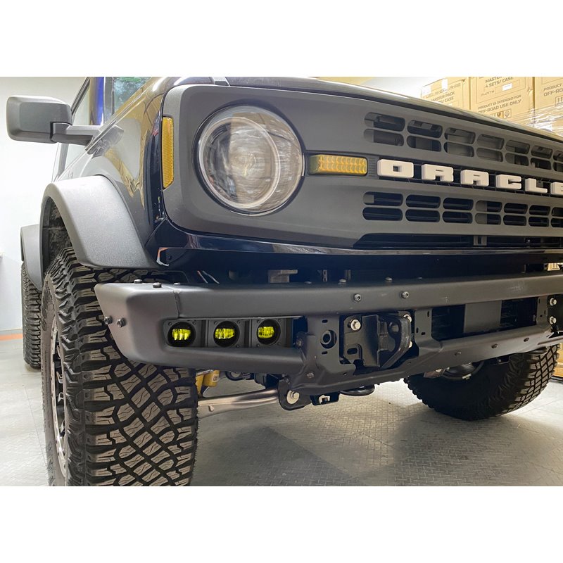 Oracle | ORACLE Lighting 2021-2022 Ford Bronco Triple LED Fog Light Kit for Steel Bumper - Bronco 2021-2024