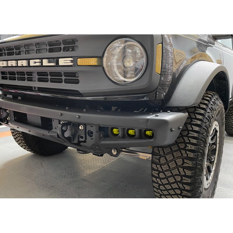 Oracle | ORACLE Lighting 2021-2022 Ford Bronco Triple LED Fog Light Kit for Steel Bumper - Bronco 2021-2024