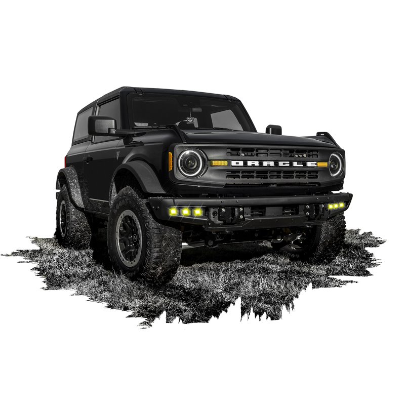 Oracle | ORACLE Lighting 2021-2022 Ford Bronco Triple LED Fog Light Kit for Steel Bumper - Bronco 2021-2024
