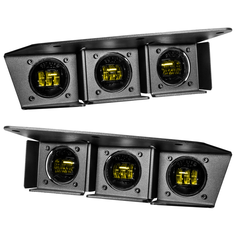 Oracle | ORACLE Lighting 2021-2022 Ford Bronco Triple LED Fog Light Kit for Steel Bumper - Bronco 2021-2024