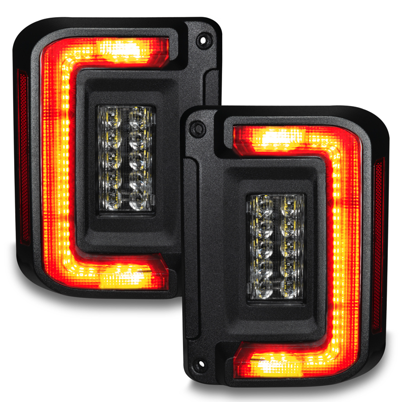 Oracle | ORACLE Lighting Flush Mount LED Tail Lights for Jeep Wrangler JK - Wrangler (JK) / Wrangler (JL) 2007-2018