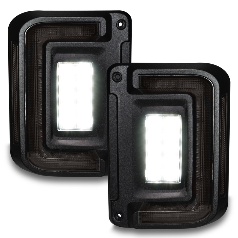Oracle | ORACLE Lighting Black Series Flush Mount LED Tail Lights for Jeep Wrangler JK - Wrangler (JK) / Wrangler (JL) 2007-2018