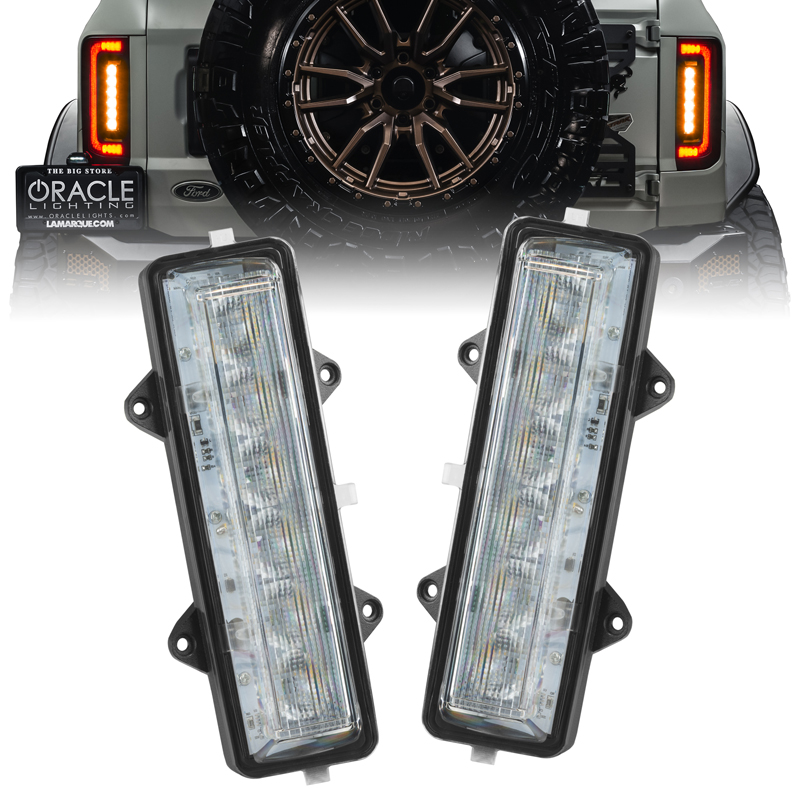 Oracle | Dual Function Amber/White Reverse LED Modules for Ford Bronco Flush Tail Lights - Bronco 2.3T / 2.7T / 3.0T 2021-2024