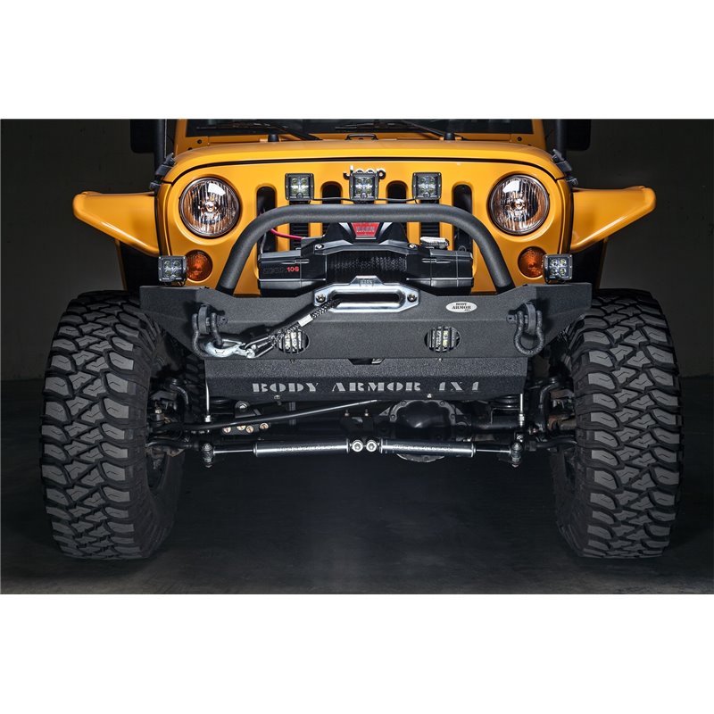 Body Armor | HiLine Front Winch Bumper - Wrangler (JK) / Wrangler (JL) 3.6L / 3.8L 2007-2018