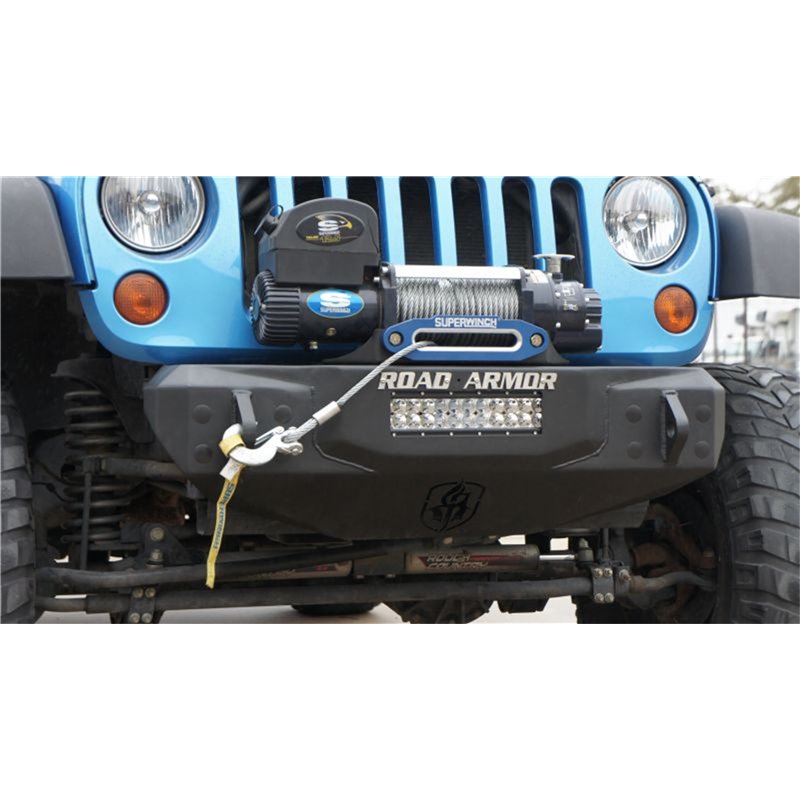 Road Armor | Stealth Stubby Winch Front Bumper - Wrangler (JK) 3.6L / 3.8L 2007-2017