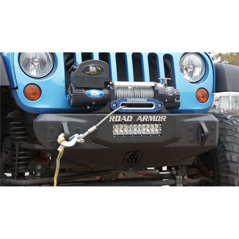 Road Armor | Stealth Stubby Winch Front Bumper - Wrangler (JK) 3.6L / 3.8L 2007-2017