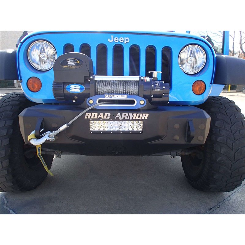 Road Armor | Stealth Stubby Winch Front Bumper - Wrangler (JK) 3.6L / 3.8L 2007-2017